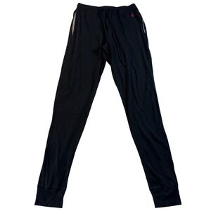 Polo Ralph Lauren Sleepwear Jogger Pajama Pants Black Red Pony Women's Size S